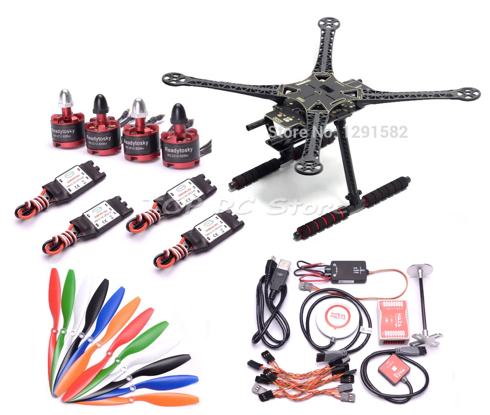 Комплект с рамкой для печатной платы S500 500 мм Карбоновым приводом + Naza M Lite / APM2.8