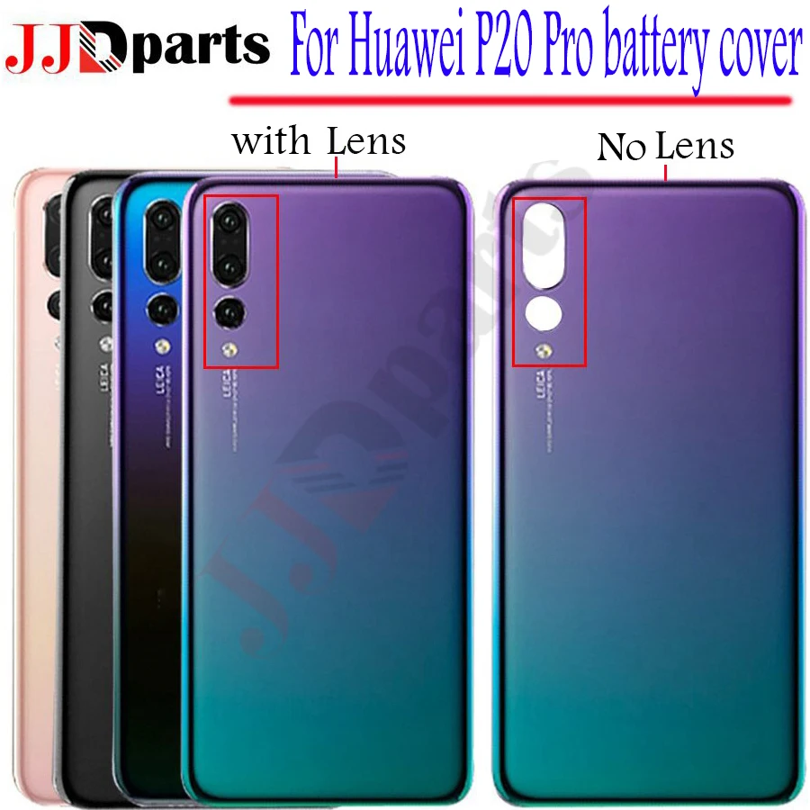 Для huawei P20 Pro задняя крышка батарейного отсека стеклянная панель Корпус Крышка huawei P20Pro стеклянная задняя крышка батарейного отсека чехол Замена