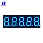 Diyamore 0,36 дюймов 5-битный цифровой светодиодный 7-сегментный цифровой трубчатый синий светодиодный цифровой дисплей с общим катодом