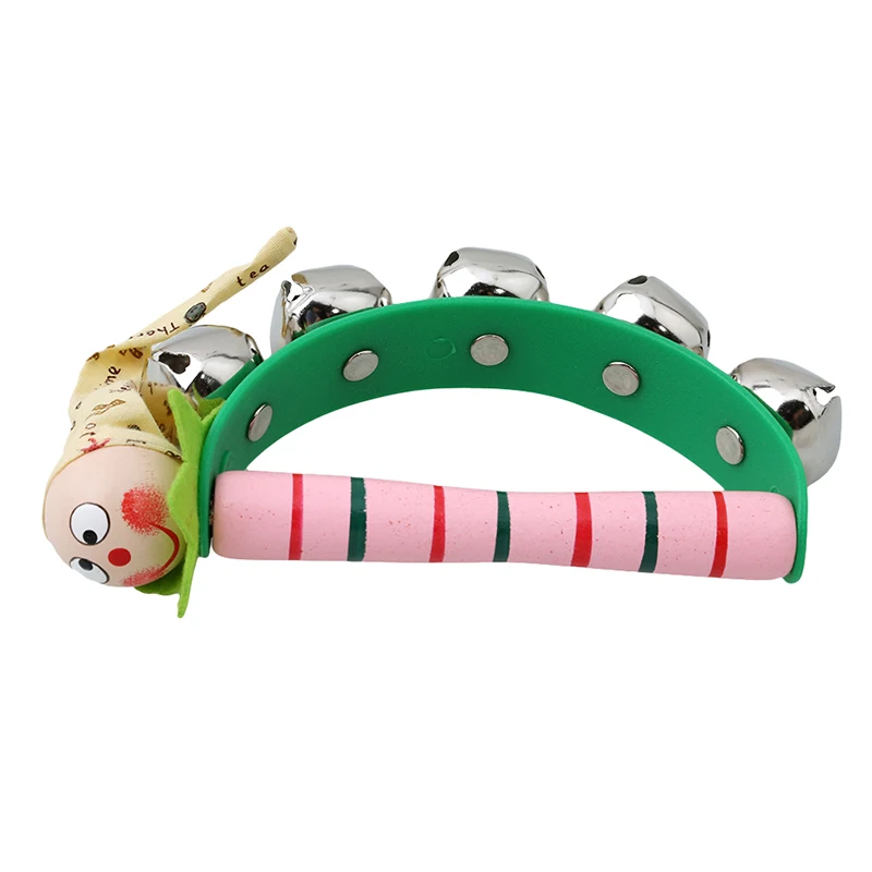 

0-12 Months Baby Toys Wooden Rattle Musical Cartoon Clown Bell Shake Toys Toddler Jingle Rattle Mobile Toy Bebes Handbell