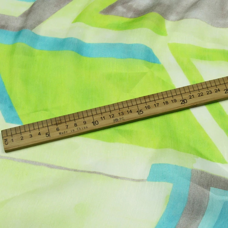 Модный геометрический дизайн шелковая льняная смешанная ткань 14 мам ширина 140 см