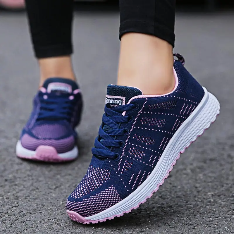 

Slip On Running Sneakers Sneekers Women's Sports Shoes For Gym Mesh High Top Sneakers Women Sport Shoes Tennis