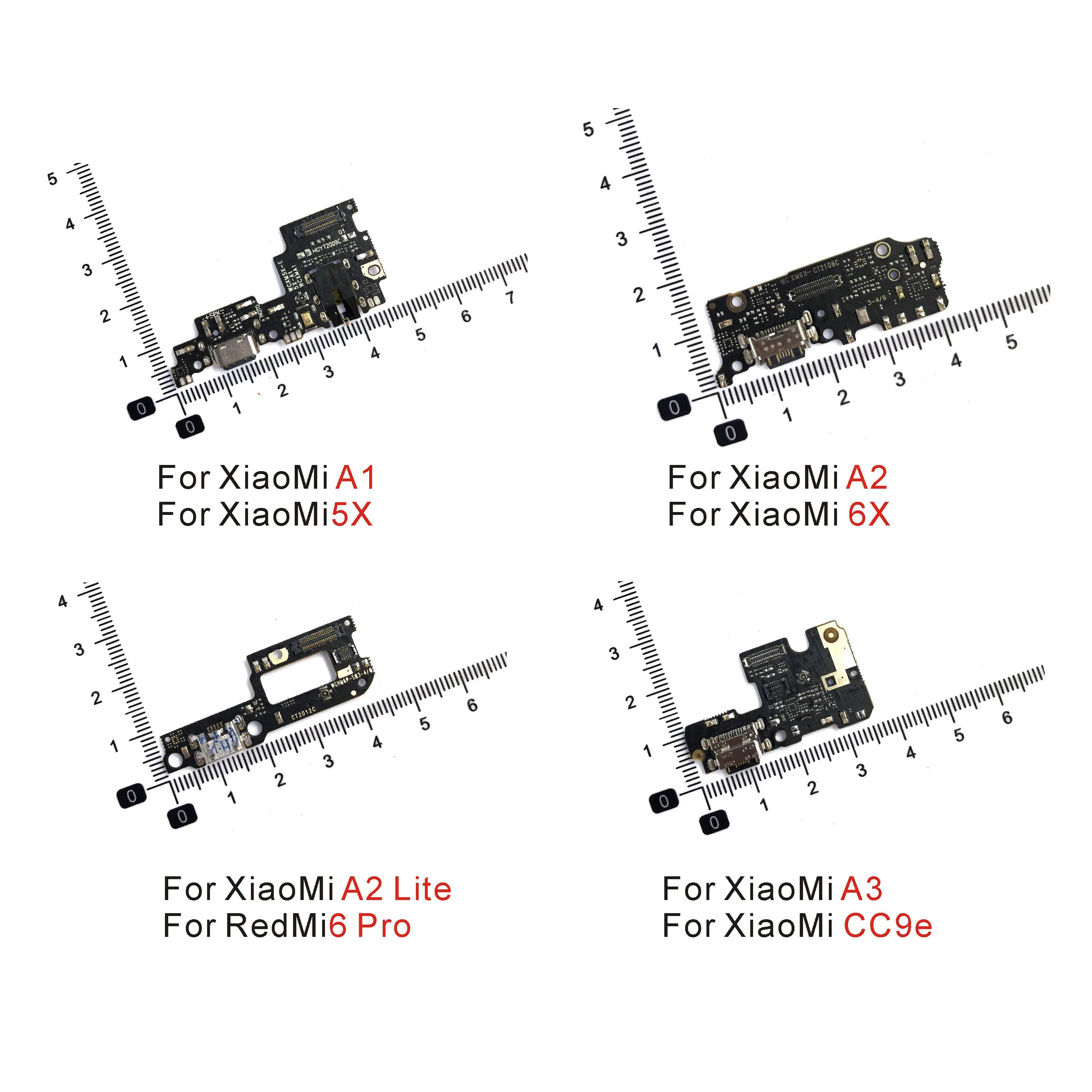 

USB Charging Dock Port Socket Jack Connector Charge Board Flex Cable For Xiaomi A1 5X A2Lite 6 Pro A2 6X A3 CC9e