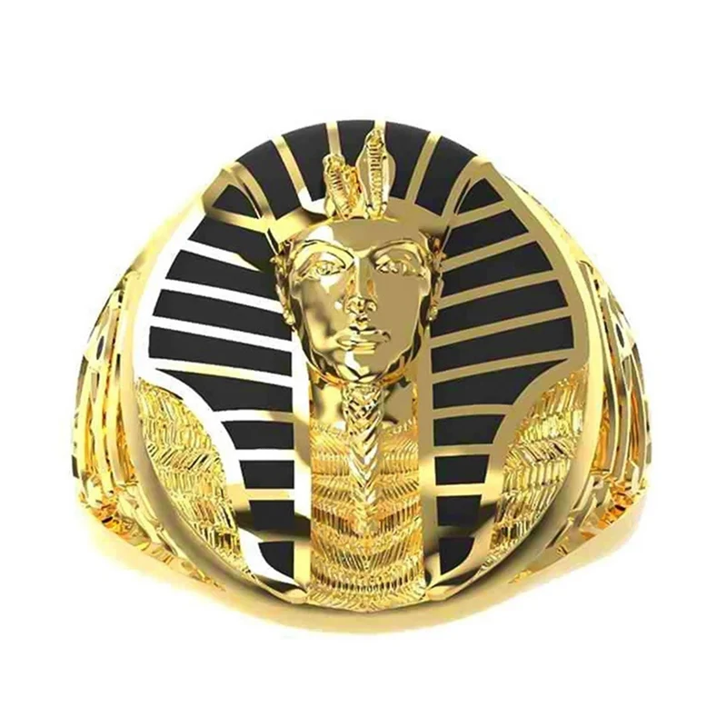 Кольцо для мужчин винтажное Золотое змея готическое животное ретро панк кольца