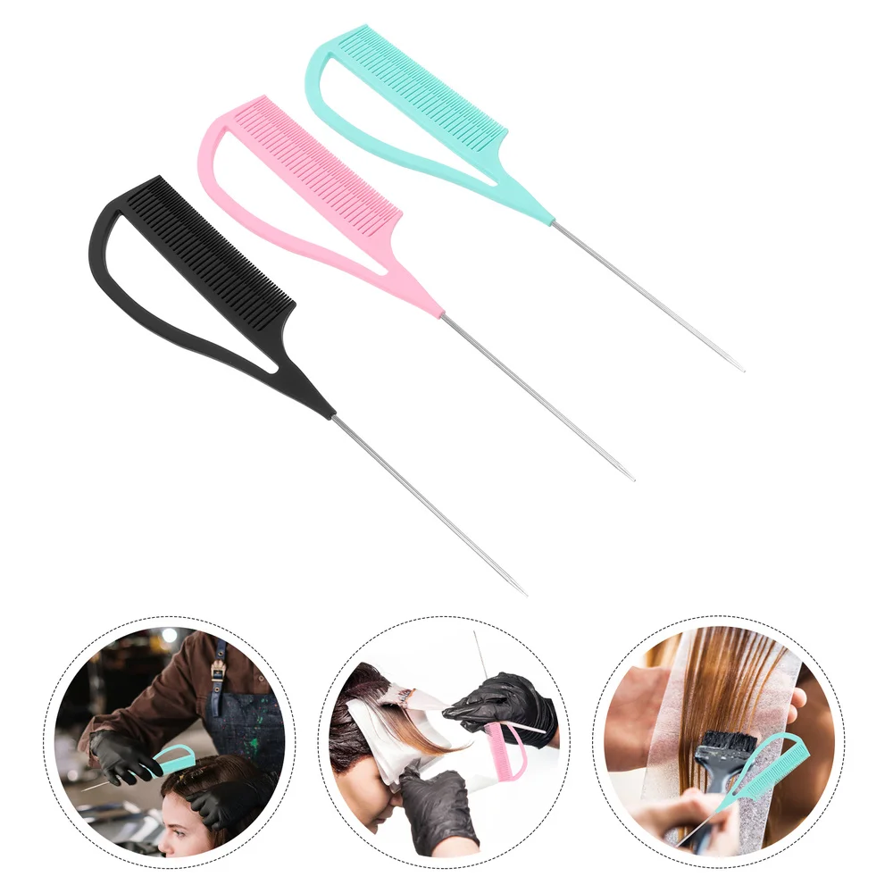 3pcs Pintail Comb Professional Salon Shop Parting Supply Hairdressing | Красота и здоровье