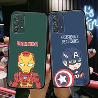 marvel phone case hull for samsung galaxy a70 a50 a51 a71 a52 a40 a30 a31 a90 a20e 5g a20s black shell art cell cove