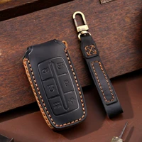6 and 4 buttons car key cover for hyundai genesis g80 gv70 g70 gv80 2020 2021 remote key holder keychain 95440t1000 case leather