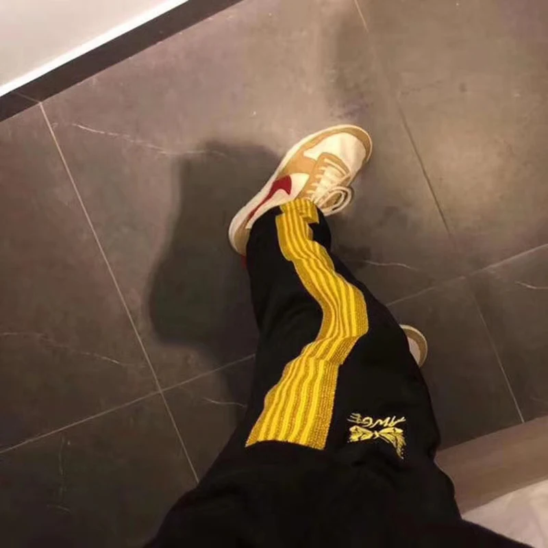 Повседневные Спортивные штаны высокого качества в стиле ретро для мужчин и