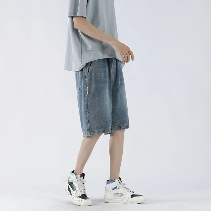 

baggy jeans Men's Classic Blue Black Slim-fit Jeans Business Cotton Elastic Regular Fit Denim Pants Male Brand Trousers