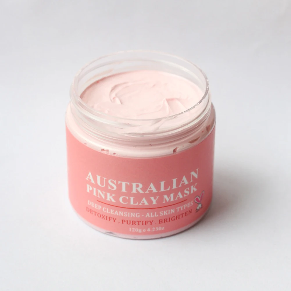 Розовый глиняная маска поры черных точек черная глубоко очищающая против уход за