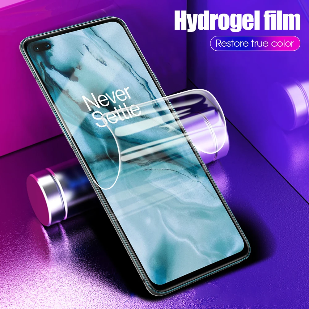 

Пленка из не закаленного стекла для Oneplus Nord 10 5G, защитная пленка для экрана One Plus 1 + 8 8T 7T pro, мягкая стеклянная пленка Hydragel