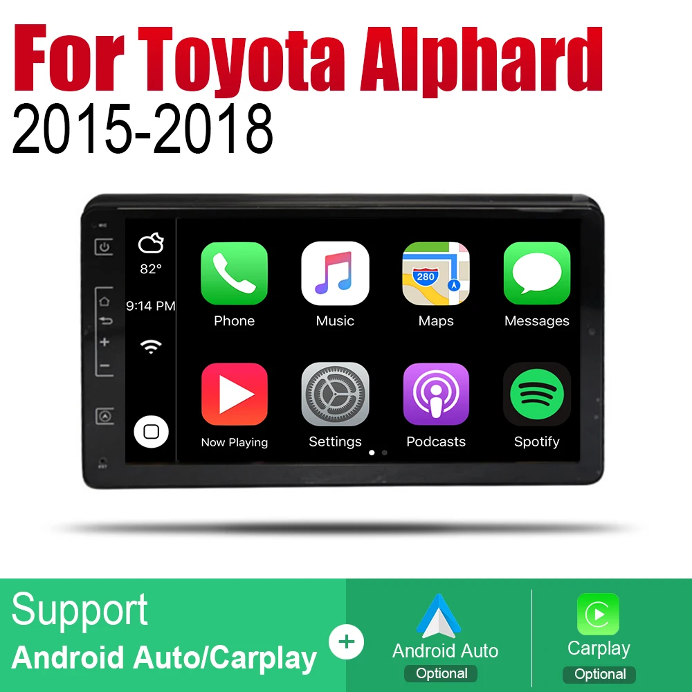 ZaiXi Android автомобильный GPS Navi для Toyota Alphard 2015 ~ 2018 плеер навигация WiFi Bluetooth Mulitmedia