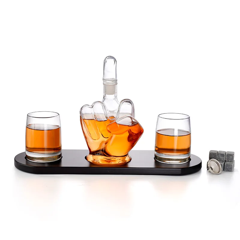 

Creative medium refers to the glass wine bottle set of wine container wine accessories barware wine glass set