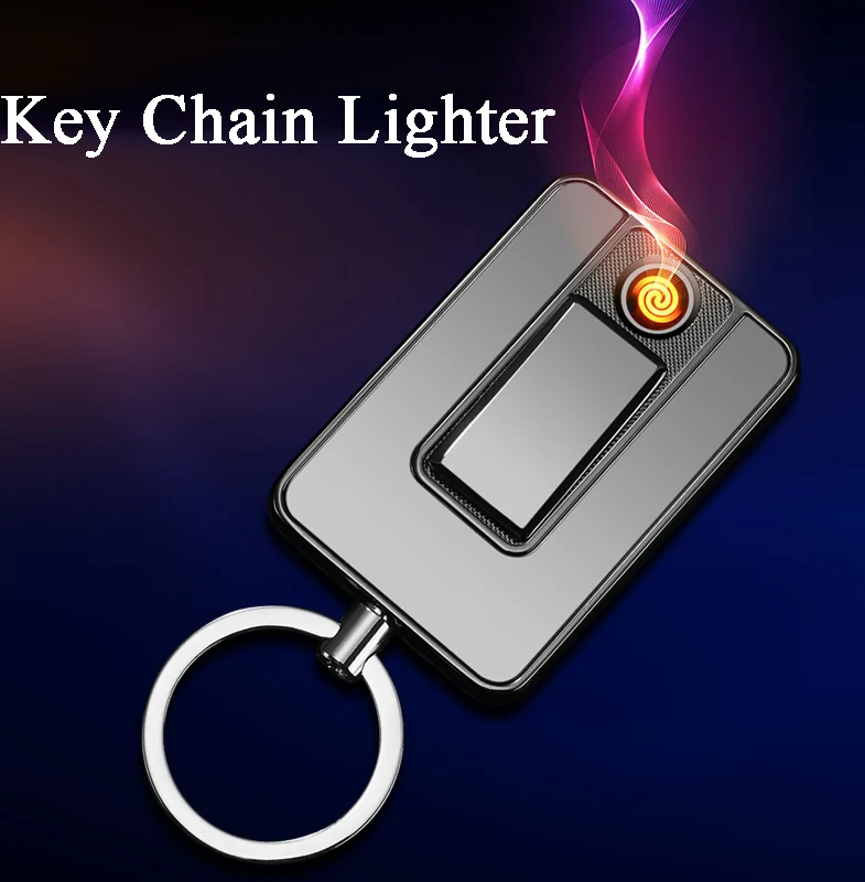 

Keychain Electric Lighter Custom Engrave Personalized Photo Lighter Gift USB Rechargable Windproof