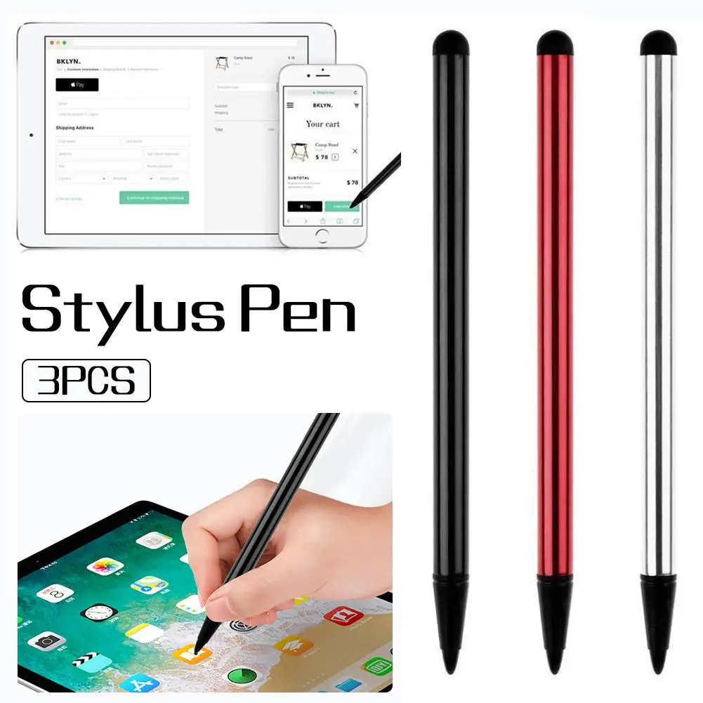 Stylus Pen 3pcs Smartphone Pen Universal Phone Tablet Touch Screen Pen ForAndroid IPhoneIPadSamsung PC Tablet Pen Drawing Pen