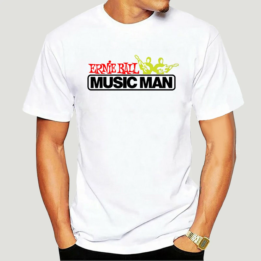 

Ernie Ball Musicman Music World Logo Black White MenS T-Shirt S-2Xl B Free Style Tee Shirt-4005A