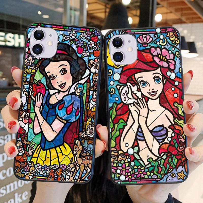 Мягкий силиконовый чехол с рисунком русалки для Iphone 11 Pro Max Xs Xr 6s 7 8 Plus принцессы
