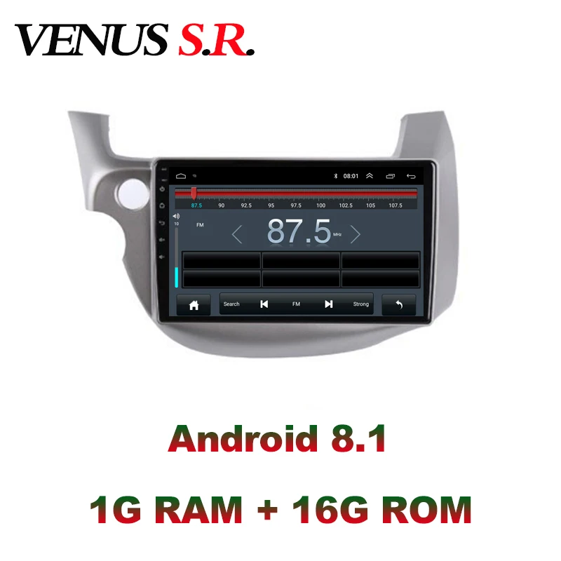 VenusSR Android 8 1 2.5D автомобильный dvd для Honda Fit Jazz 2008 2013 мультимедиа головное устройство