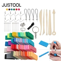 justool 50 colors polymer clay fimo diy soft clay set molding craft oven bake clay blocks montessori for kid early education toy