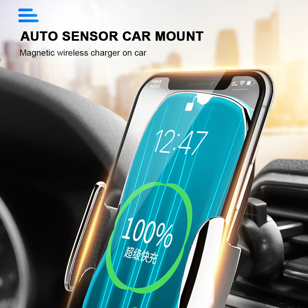 

Wireless Charger Magnetic Car Phone Holder Firm Ai Vent Adjustable Stand Fast Safe Charging Portable Mobile Support Accessories