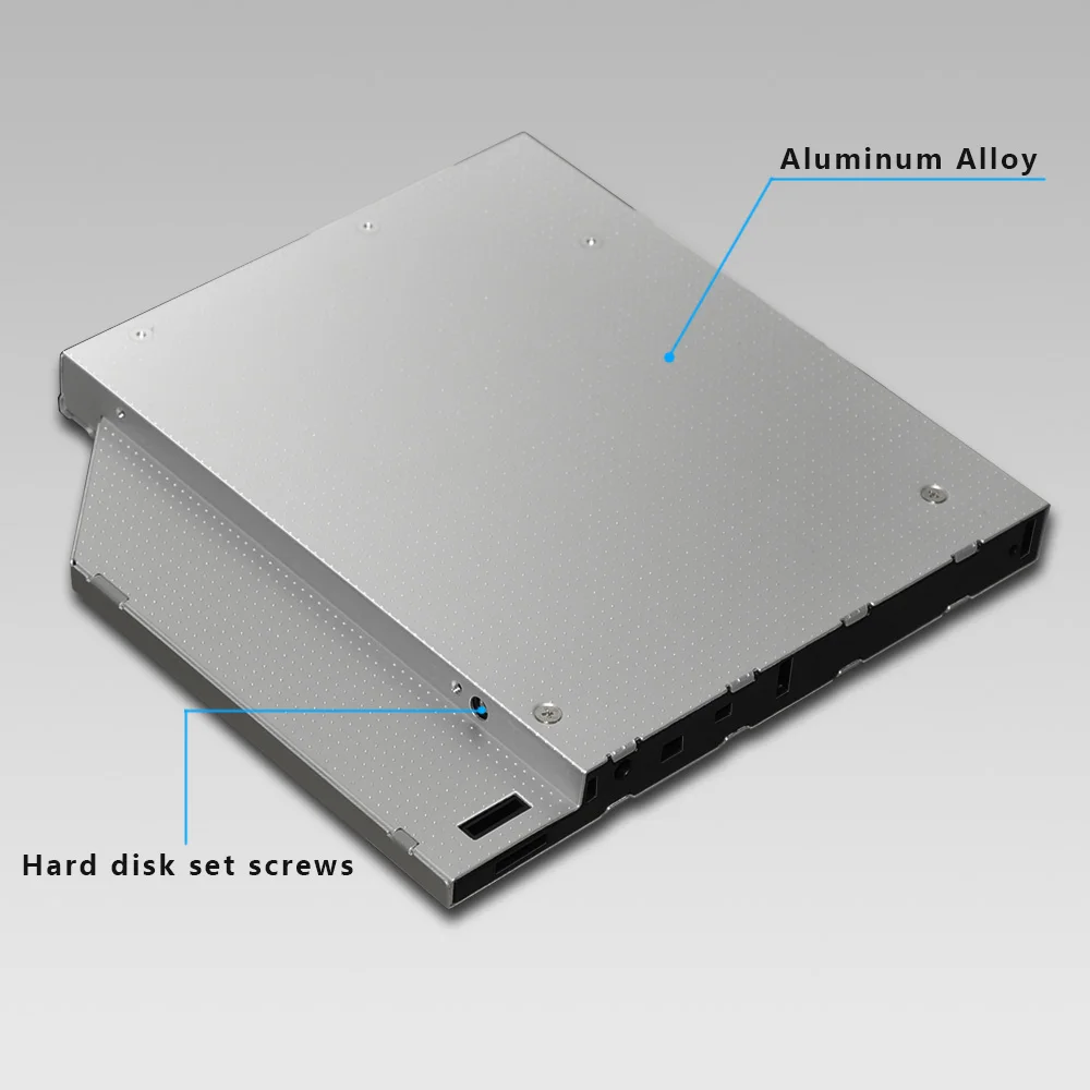Sunvalley 12 7 мм Универсальный Алюминий сплав 2nd HDD Caddy IDE/SATA 2 5 &quotжесткий диск SSD чехол