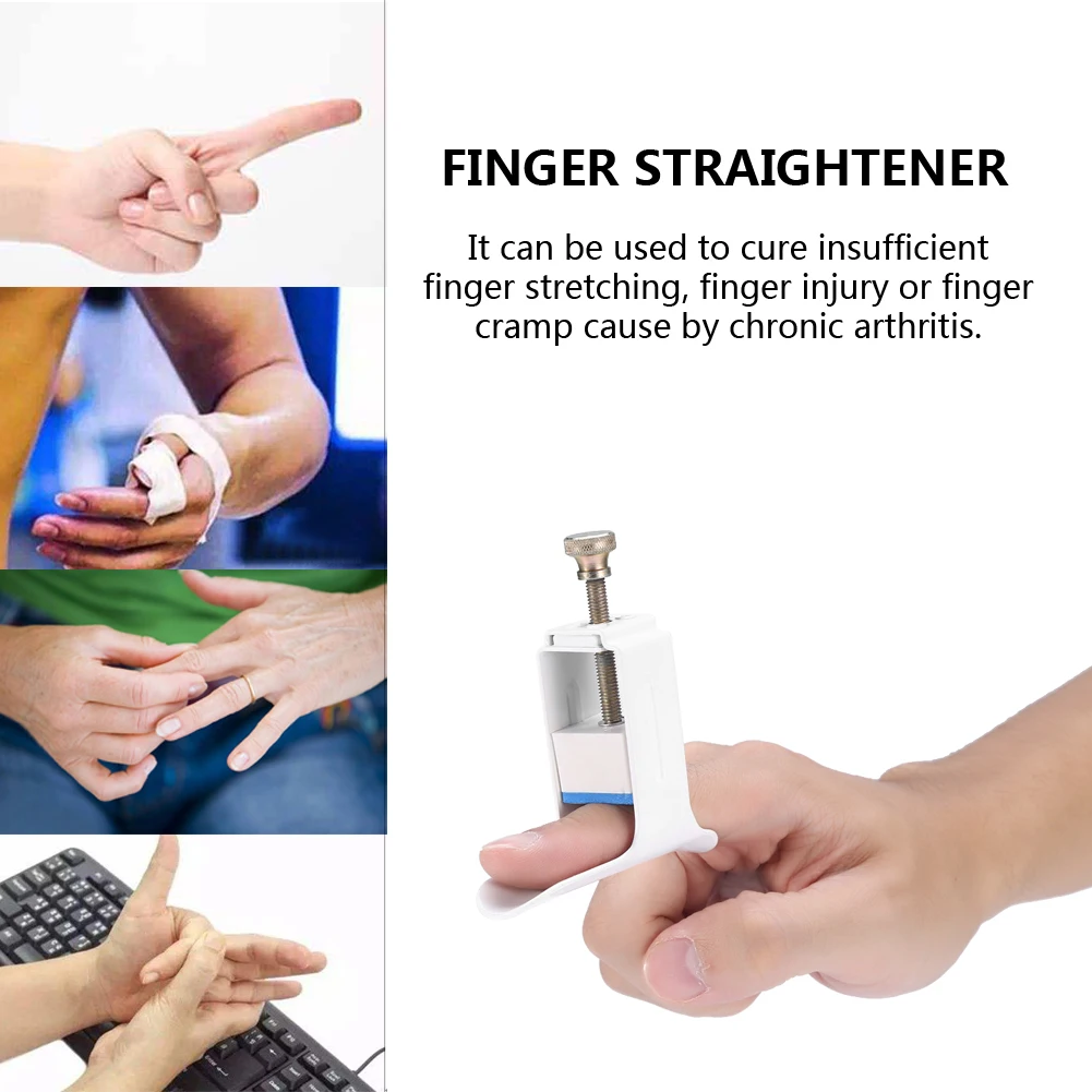 

Finger Straightener Splint Brace Corrector Support Joint Medical Rehabilitation Finger Fixer Injury Holder Hand Pain Relief Tool