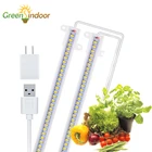 Рост помещений рассады Свет USB таймер фитолампа Светодиодная лампа гидропонная фитолампа для растений AC 5 в фитолампа для теплицы