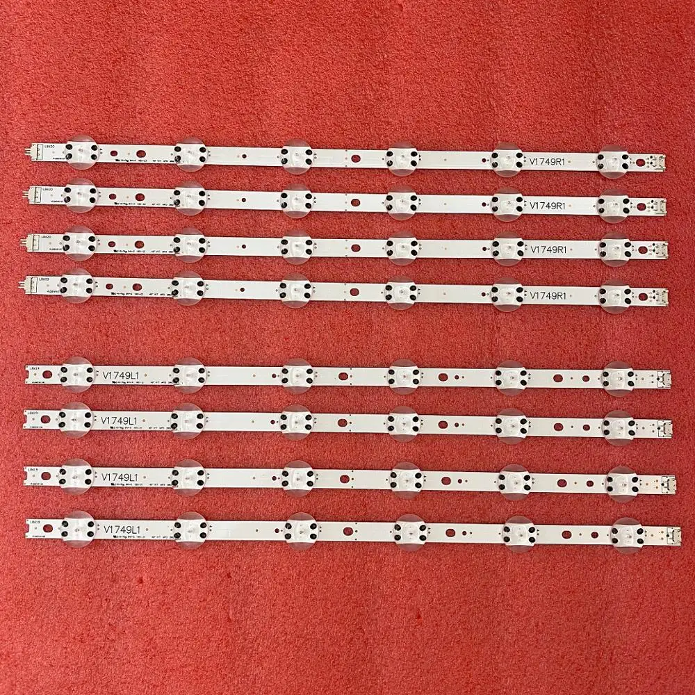 Партиями по 5 комплектов = 20 шт. светодиодный Подсветка полосы для LG 49UV340C 49UJ6525 49UJ6585