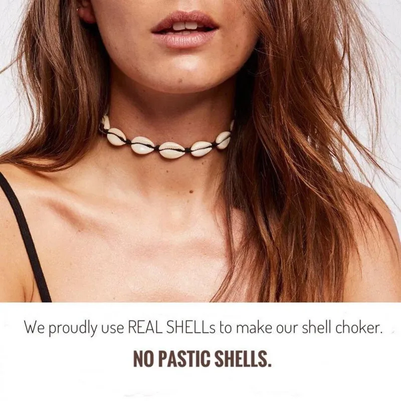 Fashionable beach style shell necklace pearl polychrome rope can choose Bohemian for women's birthday gift | Украшения и