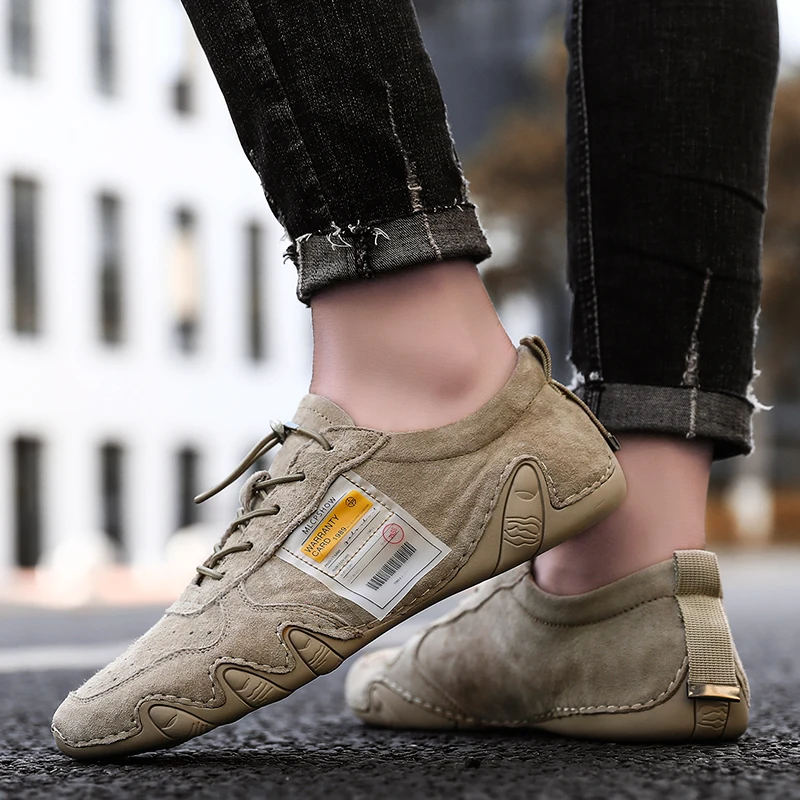 SIMUGOYA/Новинка кожаная мужская повседневная обувь удобная мягкая высокого