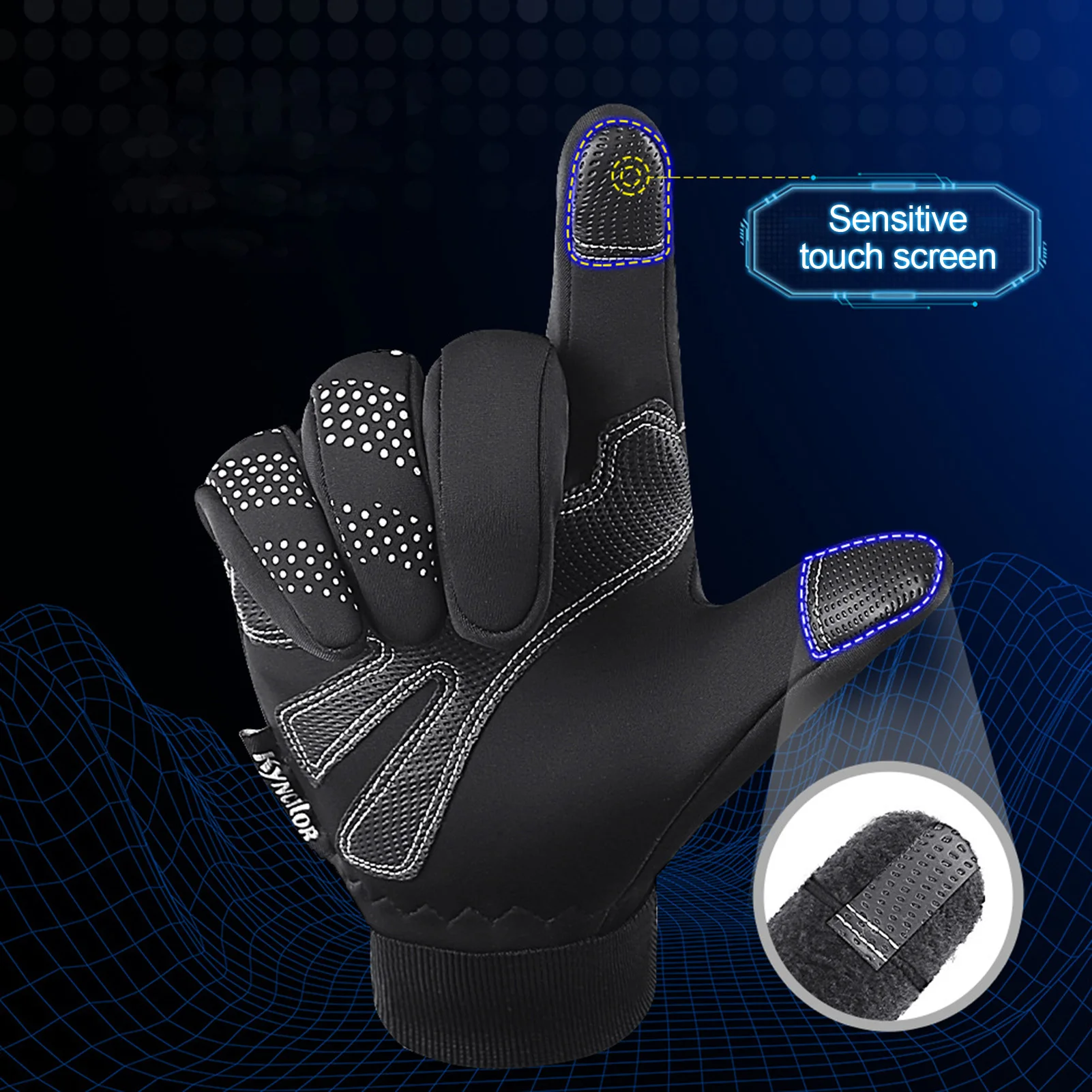 

Непромокаемые лыжные перчатки, водонепроницаемые зимние перчатки, теплые велосипедные перчатки, ветрозащитные водоотталкивающие спортив...