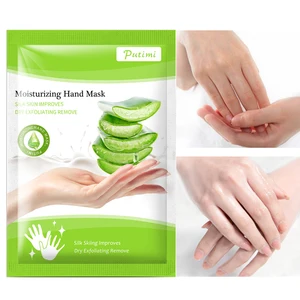 8Pairs Aloe Hand Mask Whitening Nourishing Anti-drying Dead Skin Hand Scrub Exfoliating Spa Gloves Antiseptic Hand Gel Skin Care