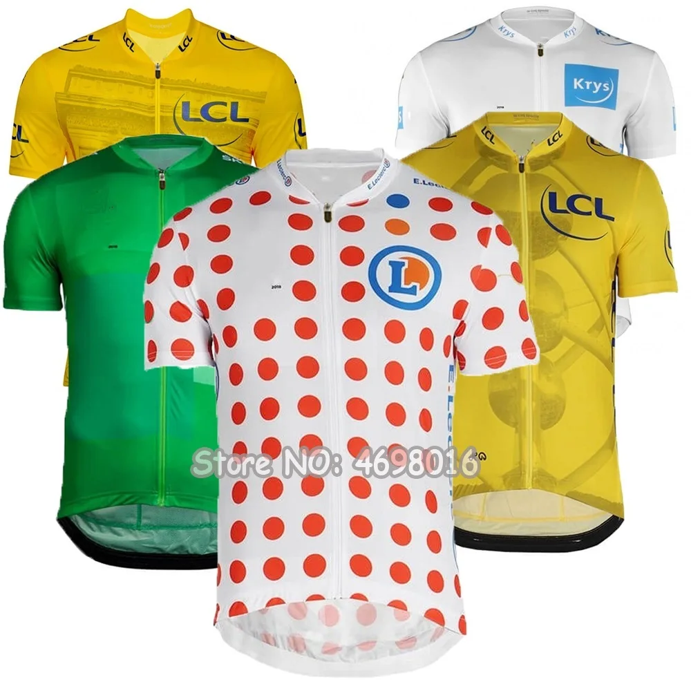 Джерси для велоспорта во Франции желтая белая зеленая красная 2019|Майки