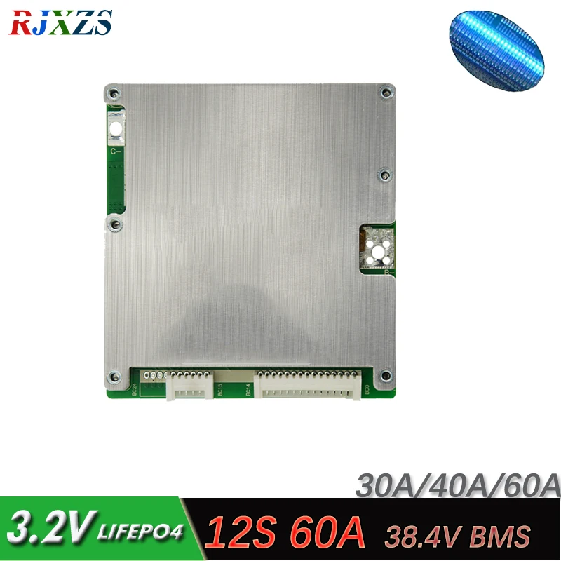 Плата защиты аккумулятора LiFePO4 BMS/PCM/PCB 12S 60 А версия S для 12 упаковок аккумуляторов