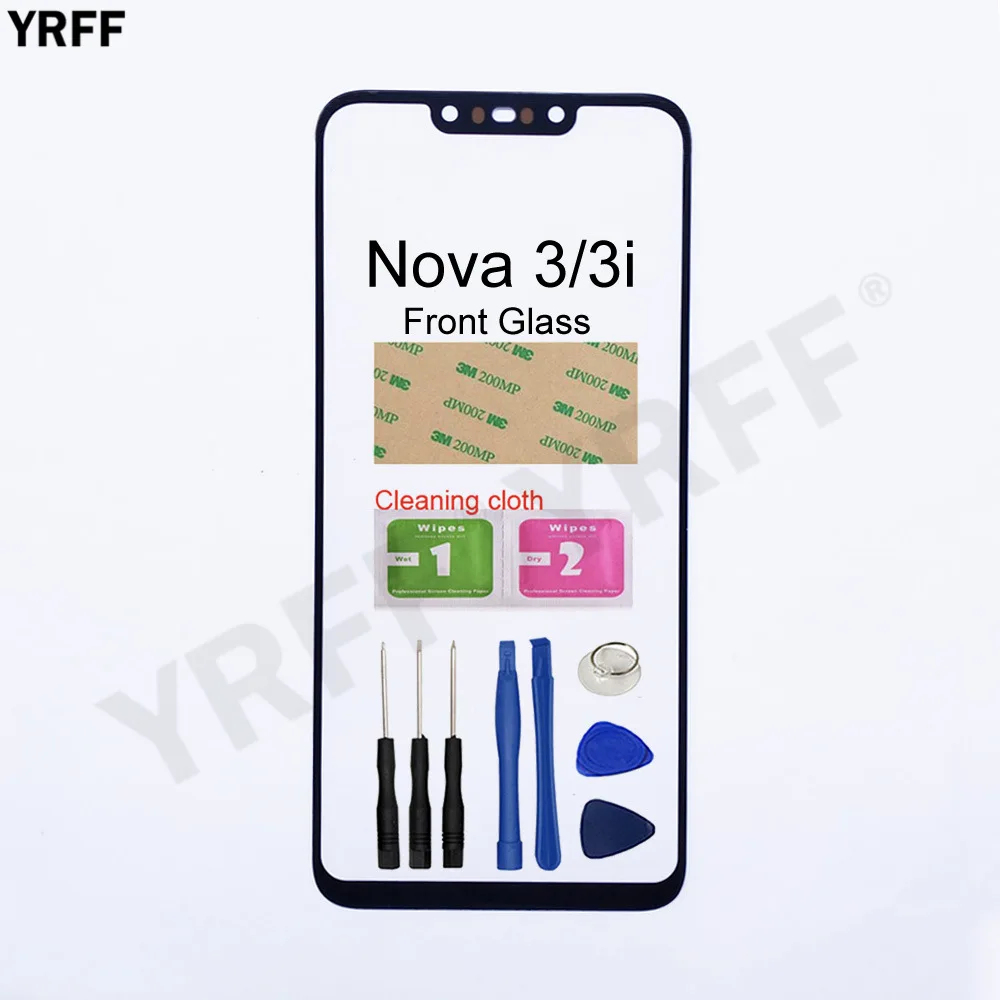 Переднее стекло для Huawei nova 3 переднее 3i (без сенсорного экрана) Сменное внешнее |