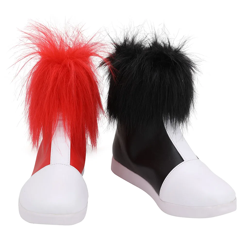 Ботинки женские короткие черно красные для косплея Аниме обувь на заказ мужчин и