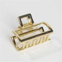 popular geometric square hair clips hair claw accessories hairband metal modern stylish for women