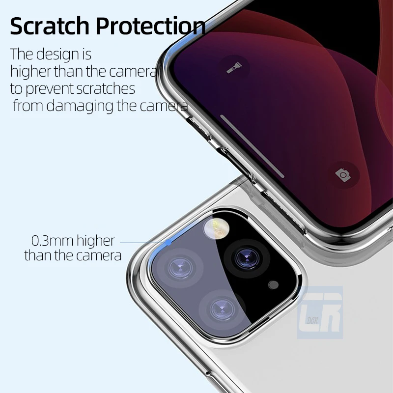 Чехол для iphone xr x xs max se 5 5c 5s 6s 7 8 plus ультратонкий прозрачный 2 шт. | Мобильные