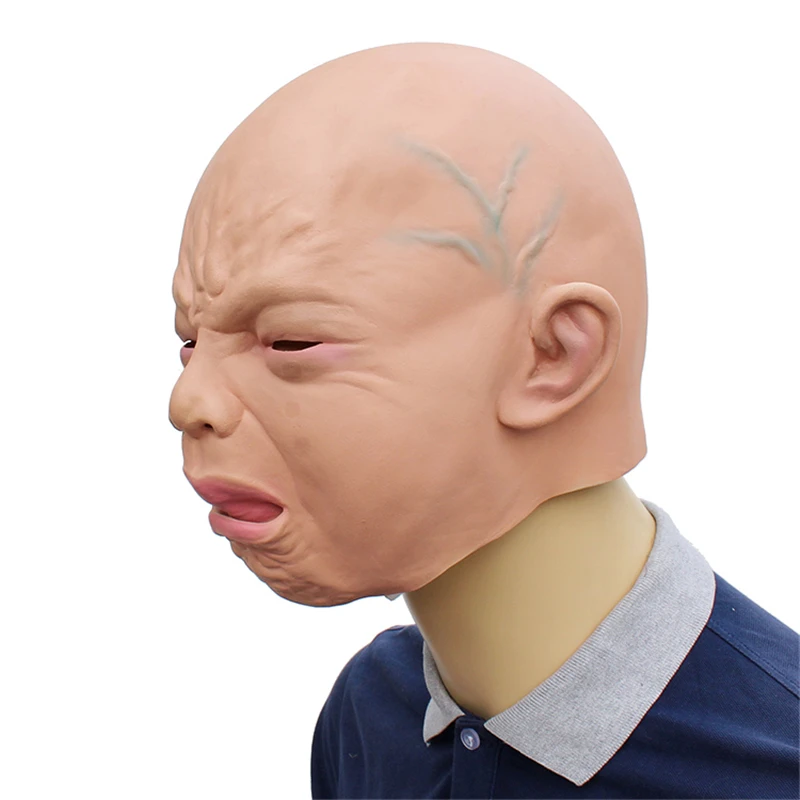 Crying child Funny Latex Unisex Movie Cosplay Anime costume Prop Adult Animal Party Mask for Halloween | Тематическая одежда и