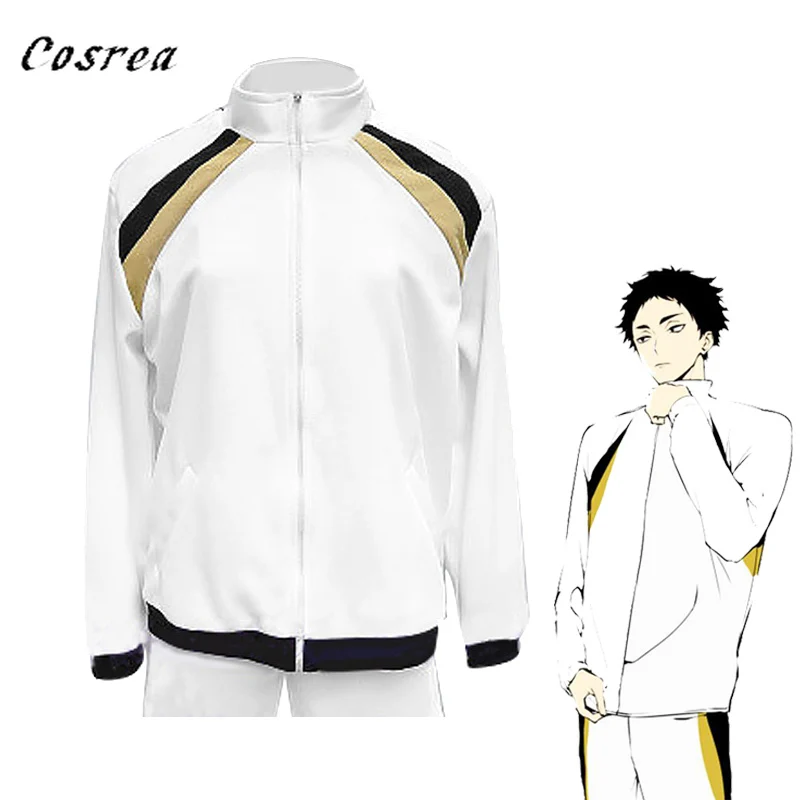 Аниме толстовки Haikyuu Fukurodani Академия Akaashi Keiji Косплей куртка брюки костюмы