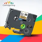 Tze 831 tze-831 tze ламинированная этикетка лента Совместимость Брат этикетировщик 12 мм tz831 tz-831 черного цвета золота для Brother P-touch PT