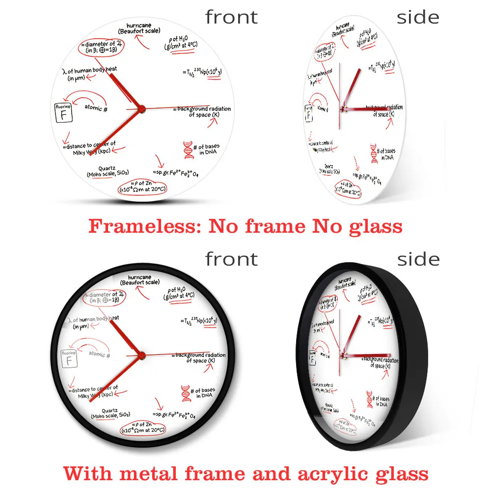 Математика наука настенные часы с математическим уравнением декоративные гиком