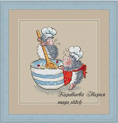 Набор для вышивки крестиком 14 шт. крестом Ежик | Дом и сад