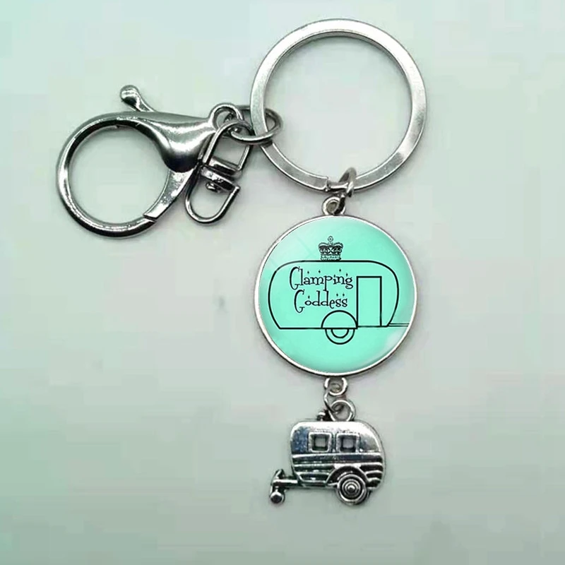 Счастливый кемпинг милый фургон мой дом на колесах автомобиль ключ дорожный знак