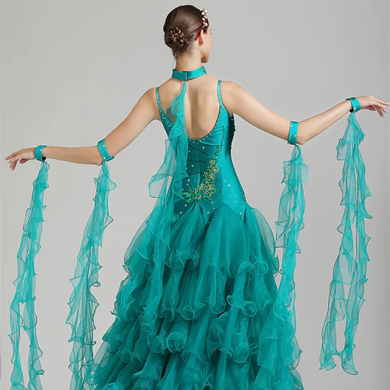 Гладкое бальное платье для бальных танцев Венского вальса женские платья foxtrot
