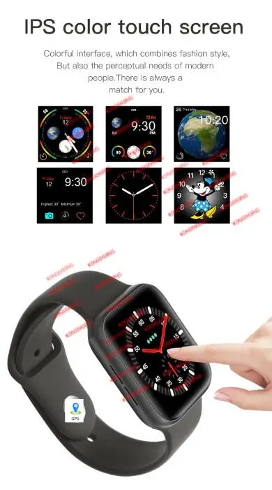 Смарт Браслет для проверки сердечного ритма 11 Смарт часы для мужчин с gps 1:1 44 мм серии 5 SmartWatch монитор сердечного ритма напоминание о звонке PK IWO 10