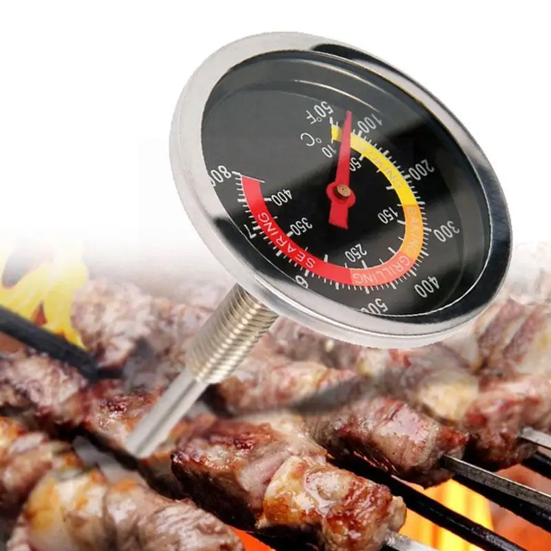 

Steel BBQ Smoker Grill Thermometer Temperature Gauge 50-800 Fahrenheit Degrees V3O0
