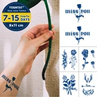 водостойкая тату наклейки временные тату Стойкая водостойкая Временная тату-наклейка Juice Ink, татуировки с розовым крылом, любовью, тотемем, цветами, рогами, боди-артом на руку, искусственные татуировки для женщин