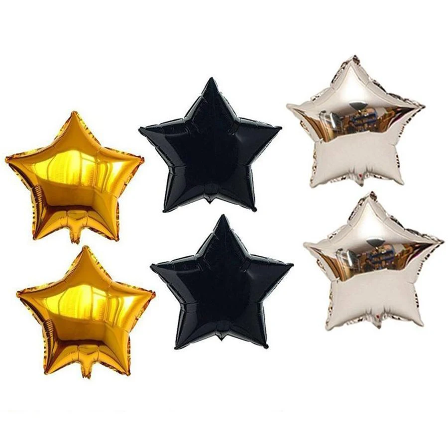 39 шт./компл. золотые латексные шары украшения для дня рождения вечеринки звезды