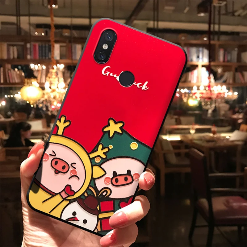 hd2zhu Санта Клаус ТПУ 3D чехол с тиснением и изображением для Xiaomi mi 9 6X8 A2 Lite A1 CC9e F1 для Red mi K20 7A S2 5 Plus Note 4X 6A 5A 5X6 7 Pro Чехол - Цвет: hd2zhu